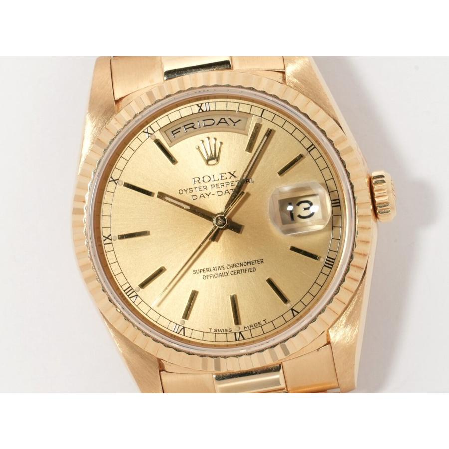 ロレックス デイデイト36 Ref.18238 イエローゴールド シャンパンゴールド文字盤 | デイデイト | 02