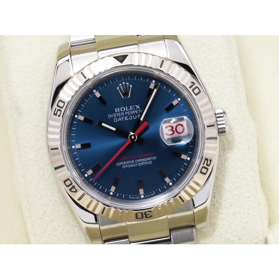 ロレックス デイトジャスト ターノグラフ Ref.116264 ステンレススチール/ホワイトゴールド ブルー文字盤 オイスターブレスレット | デイトジャスト | 02