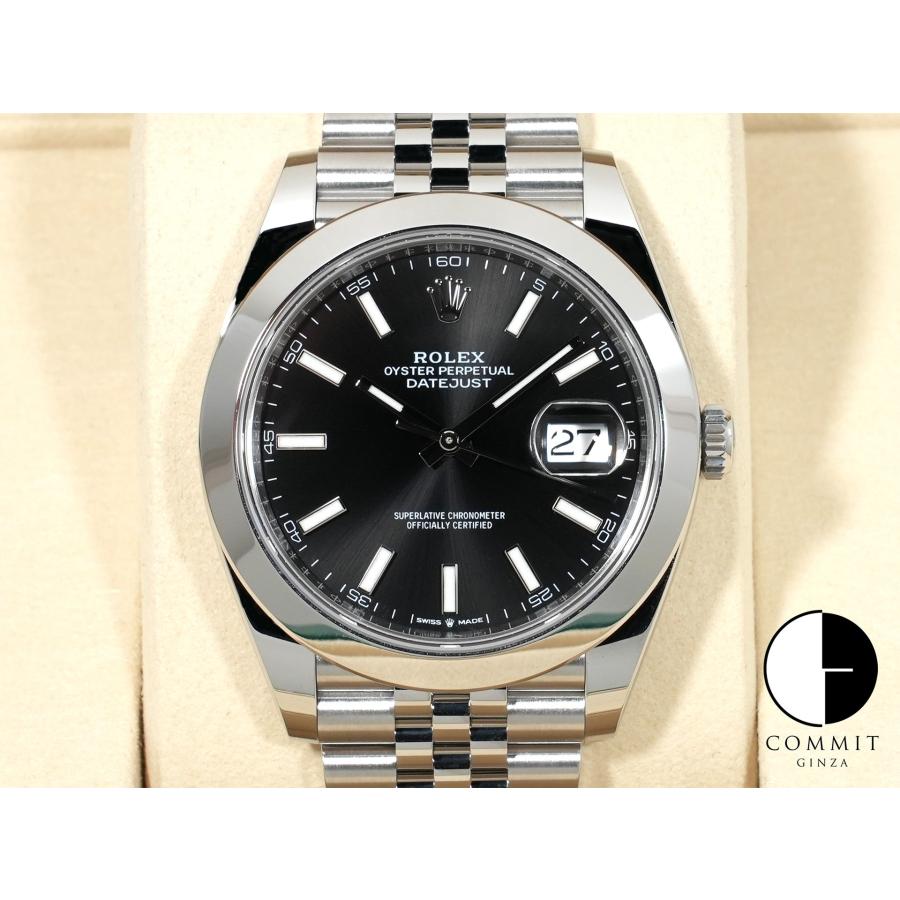 ロレックス デイトジャスト41 Ref.126300 ステンレススチール ブラック文字盤 ジュビリーブレスレット | デイトジャスト