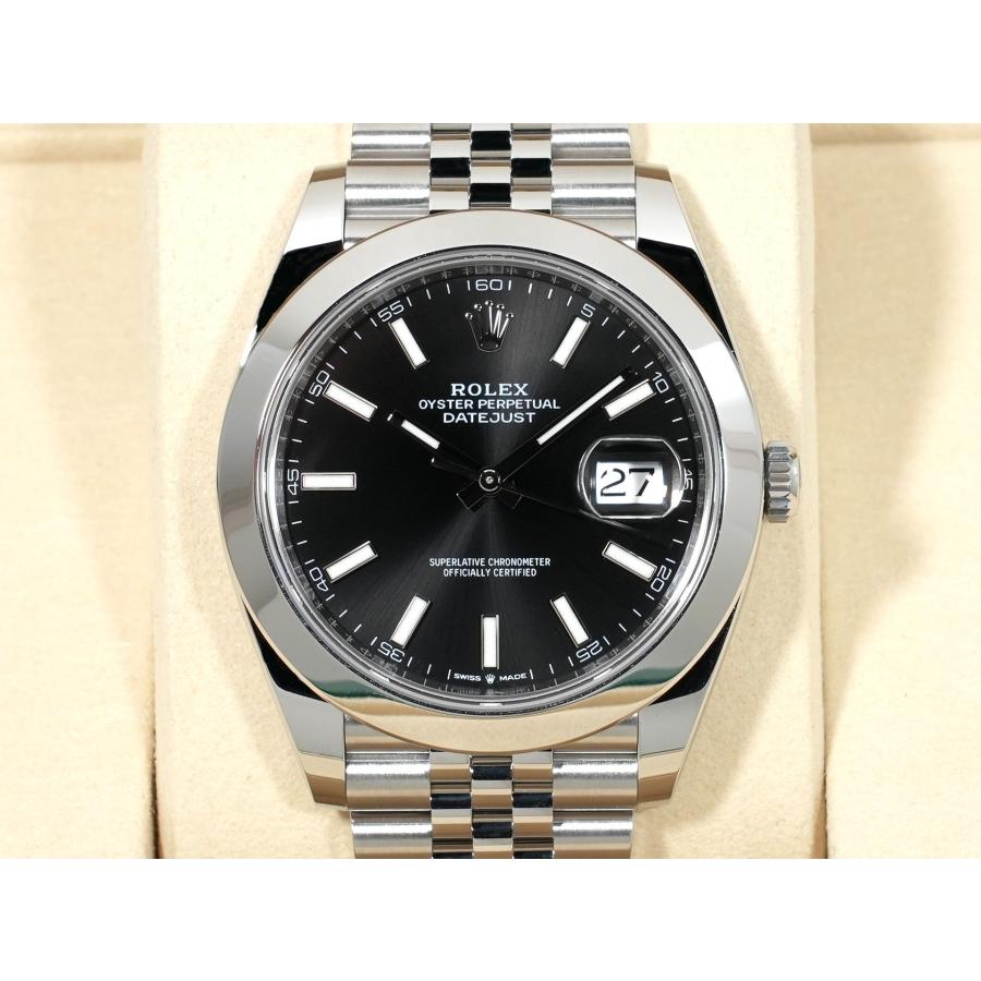 ロレックス デイトジャスト41 Ref.126300 ステンレススチール ブラック文字盤 ジュビリーブレスレット | デイトジャスト | 01