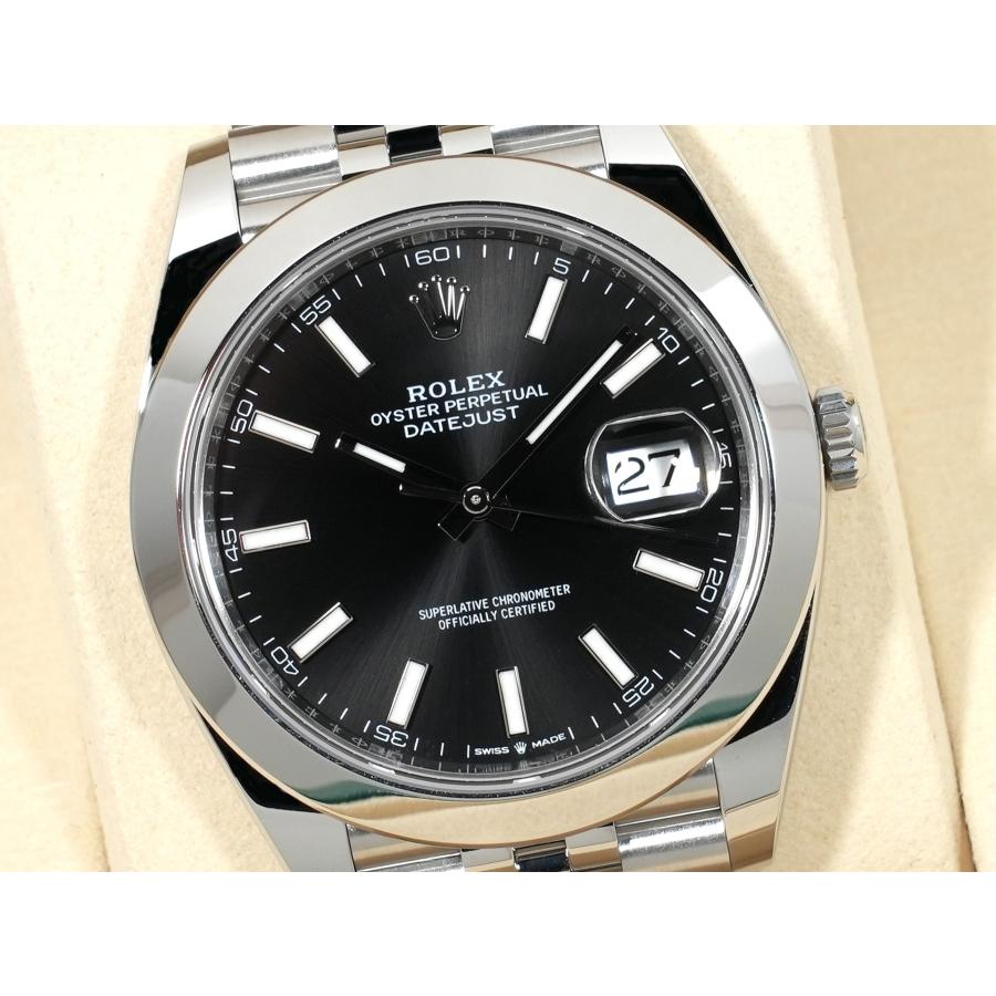 ロレックス デイトジャスト41 Ref.126300 ステンレススチール ブラック文字盤 ジュビリーブレスレット | デイトジャスト | 02