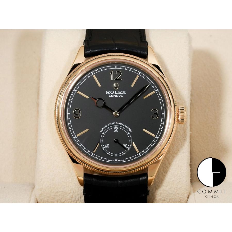 ロレックス 1908 Ref.52508 イエローゴールド ブラック文字盤 革ベルト | ROLEX