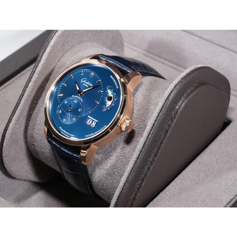グラスヒュッテオリジナル パナマティック ルナ Ref.1-90-02-11-35-61 レッドゴールド ブルー文字盤 | GLASHUTTE ORIGINAL | 03
