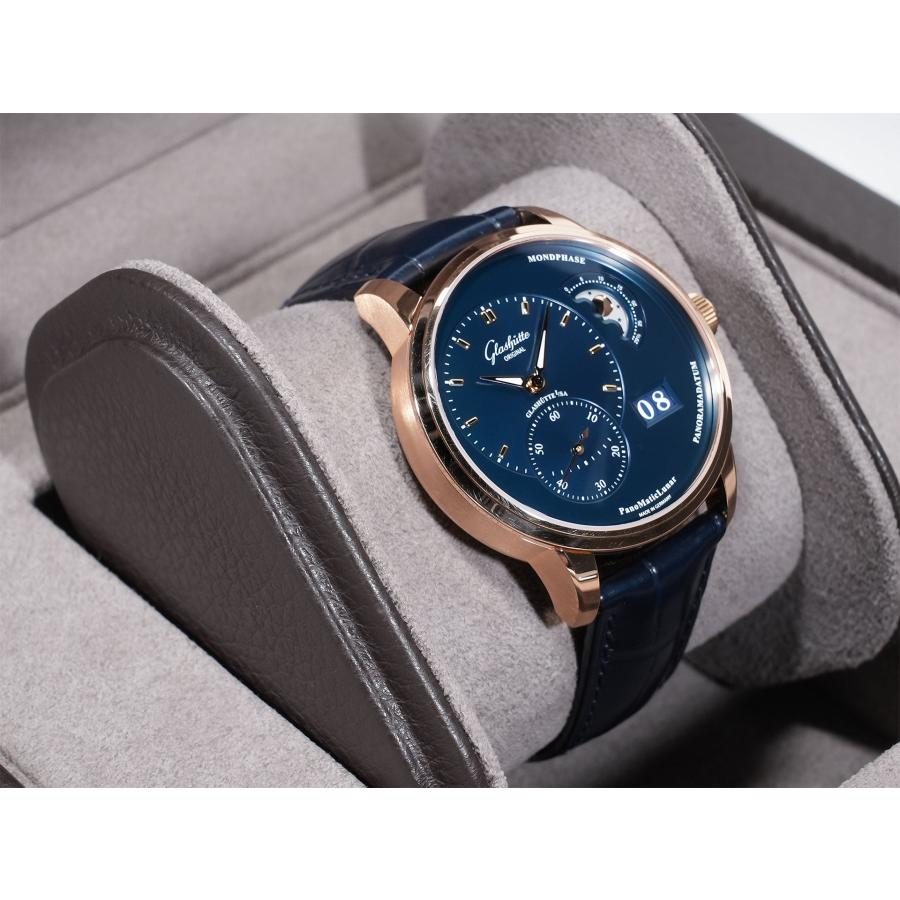 グラスヒュッテオリジナル パナマティック ルナ Ref.1-90-02-11-35-61 レッドゴールド ブルー文字盤 | GLASHUTTE ORIGINAL | 04