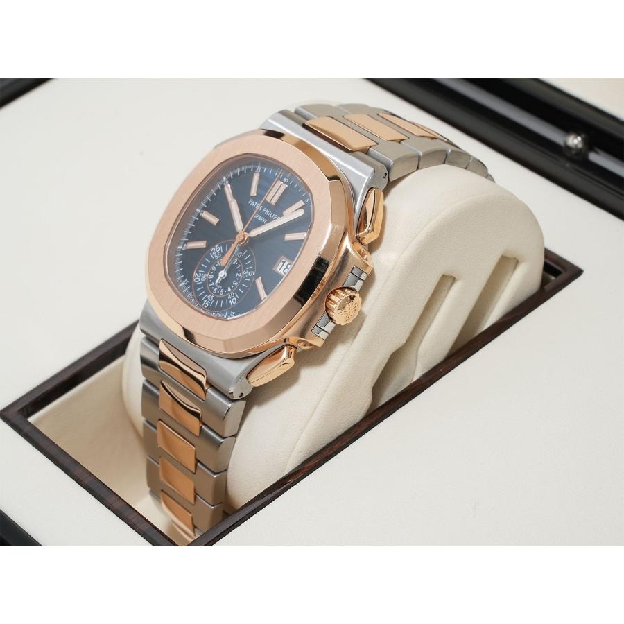 パテックフィリップ ノーチラス クロノグラフ Ref.5980/1AR-001 ステンレススチール/ローズゴールド ブルー文字盤 | ノーチラス | 03