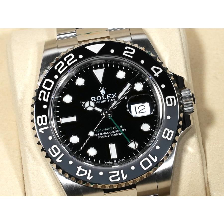 ロレックス GMTマスターII Ref.126710GRNR ステンレススチール ブラック文字盤 オイスターブレスレット | GMTマスター | 02