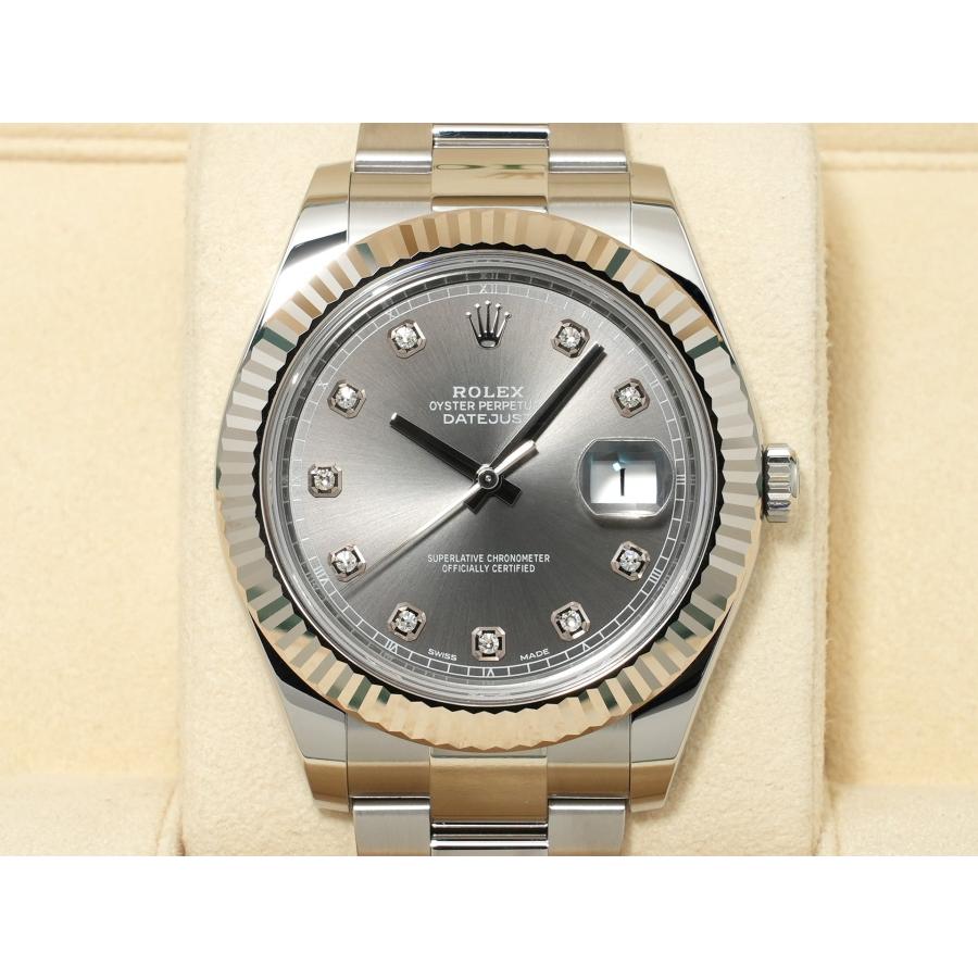 ロレックス デイトジャストII Ref.116334 スレートx10Pダイヤ文字盤 | デイトジャスト | 01