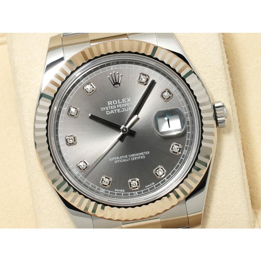 ロレックス デイトジャストII Ref.116334 スレートx10Pダイヤ文字盤 | デイトジャスト | 02