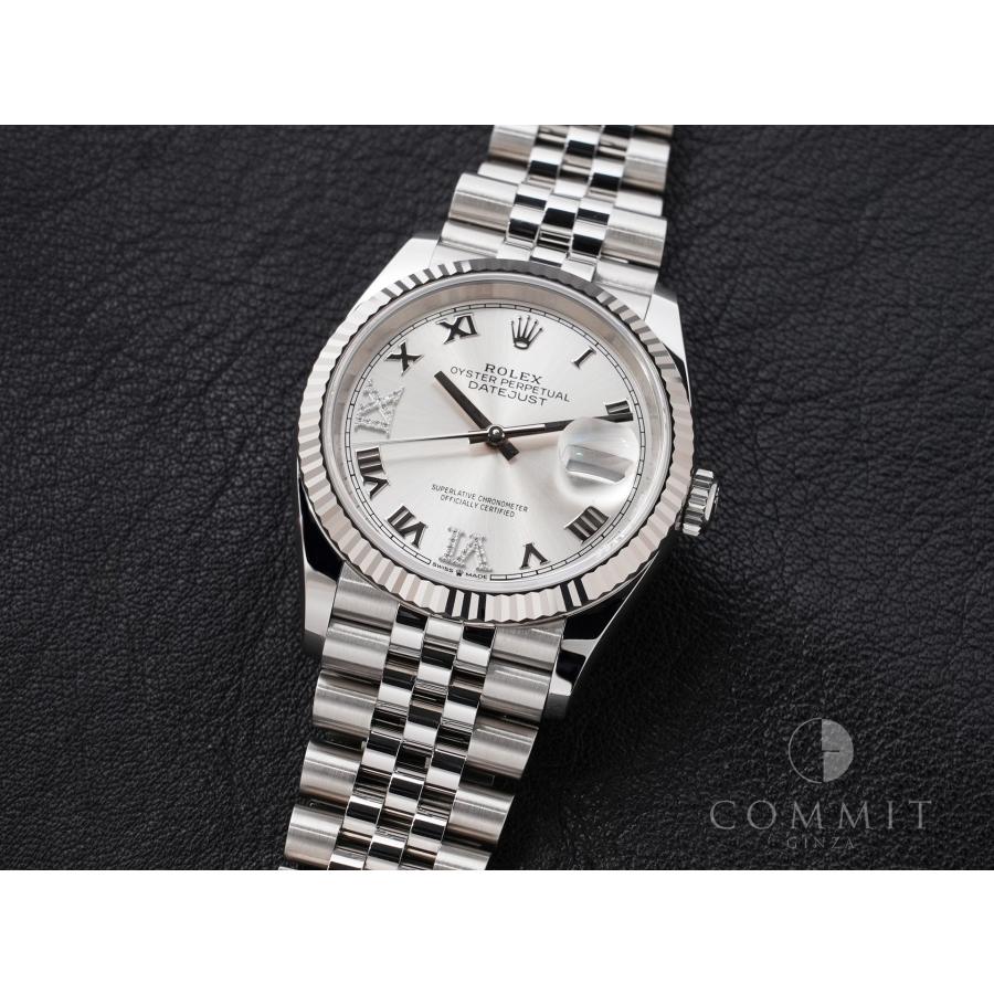 ロレックス デイトジャスト36 Ref.126234 SS/WG シルバーxダイヤモンド文字盤 ジュビリーブレスレット | デイトジャスト | 10