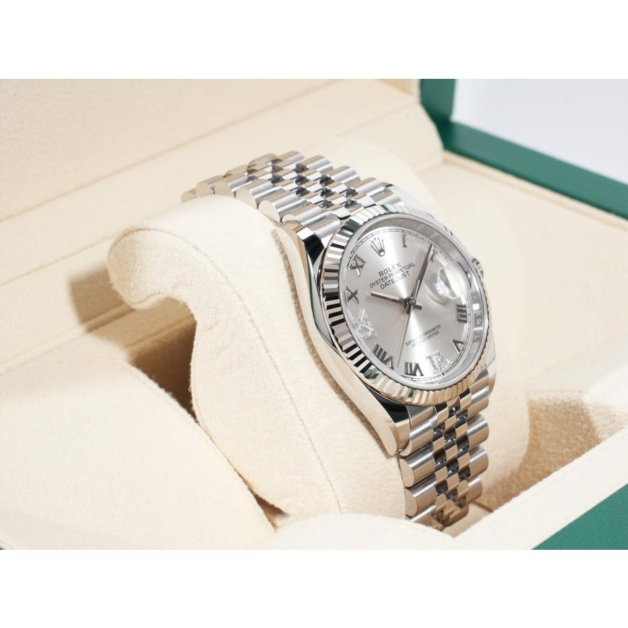 ロレックス デイトジャスト36 Ref.126234 SS/WG シルバーxダイヤモンド文字盤 ジュビリーブレスレット | デイトジャスト | 04