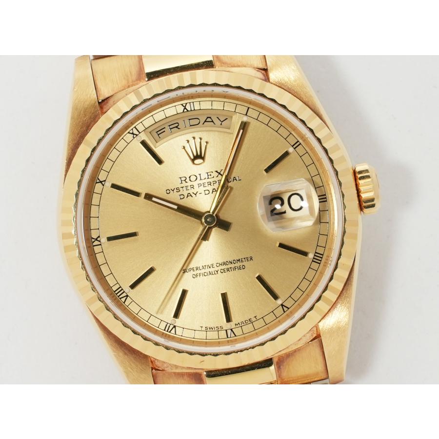 ロレックス デイデイト36 Ref.18238 イエローゴールド シャンパンゴールド文字盤 | デイデイト | 02