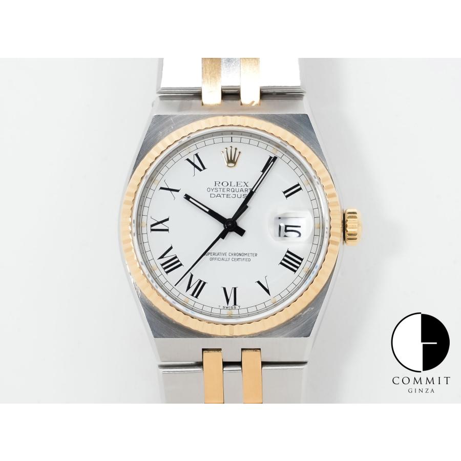 ロレックス デイトジャスト オイスタークォーツ Ref.17013 ステンレススチール/イエローゴールド ホワイト文字盤 オイスターブレスレット | デイトジャスト