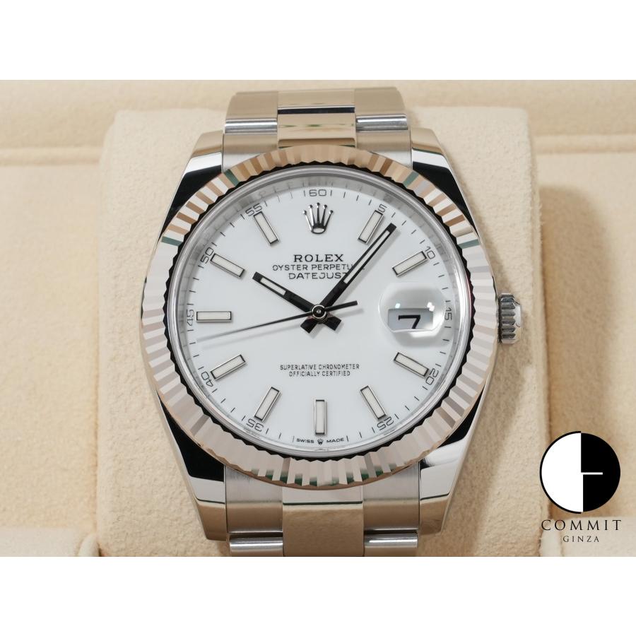 ロレックス デイトジャスト41 Ref.126334 SS/WG ホワイト文字盤 オイスターブレスレット | デイトジャスト