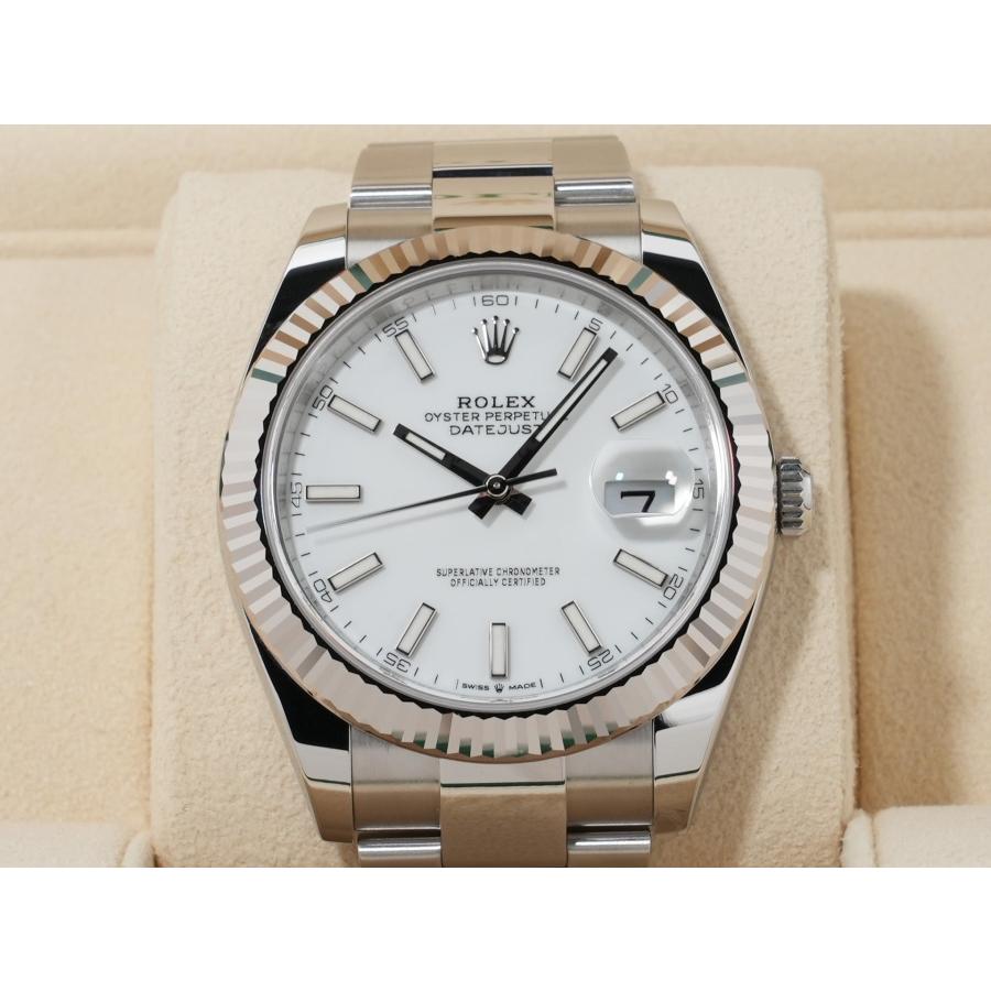 ロレックス デイトジャスト41 Ref.126334 SS/WG ホワイト文字盤 オイスターブレスレット | デイトジャスト | 01
