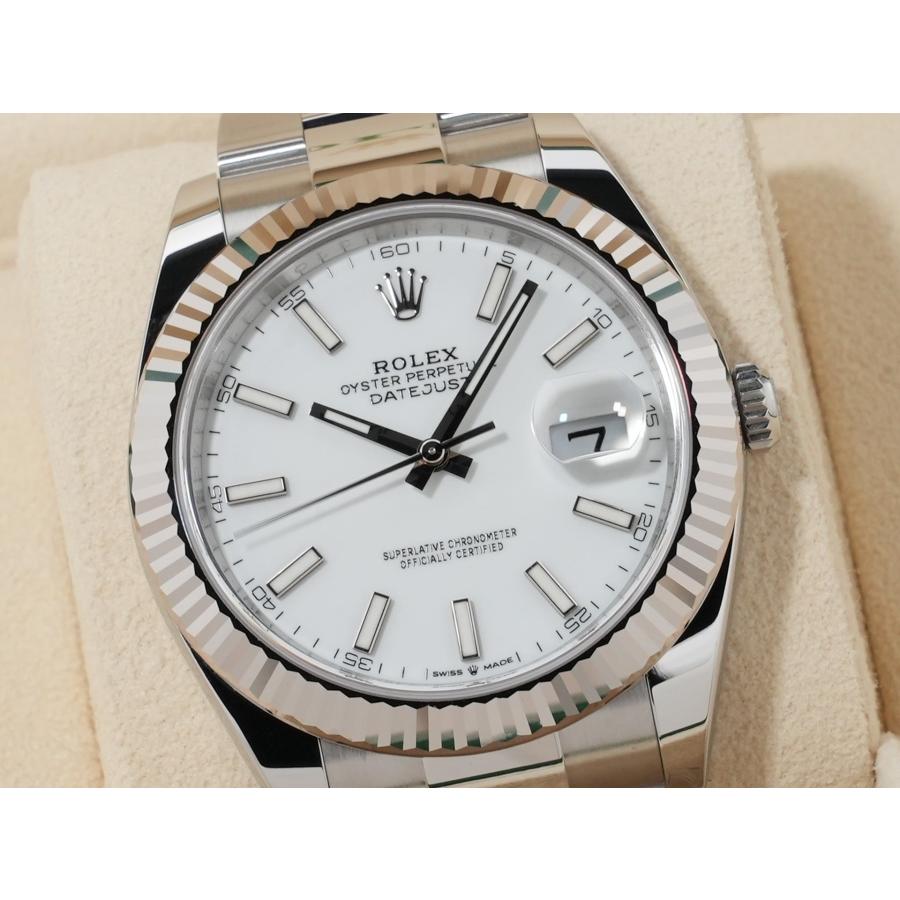 ロレックス デイトジャスト41 Ref.126334 SS/WG ホワイト文字盤 オイスターブレスレット | デイトジャスト | 02