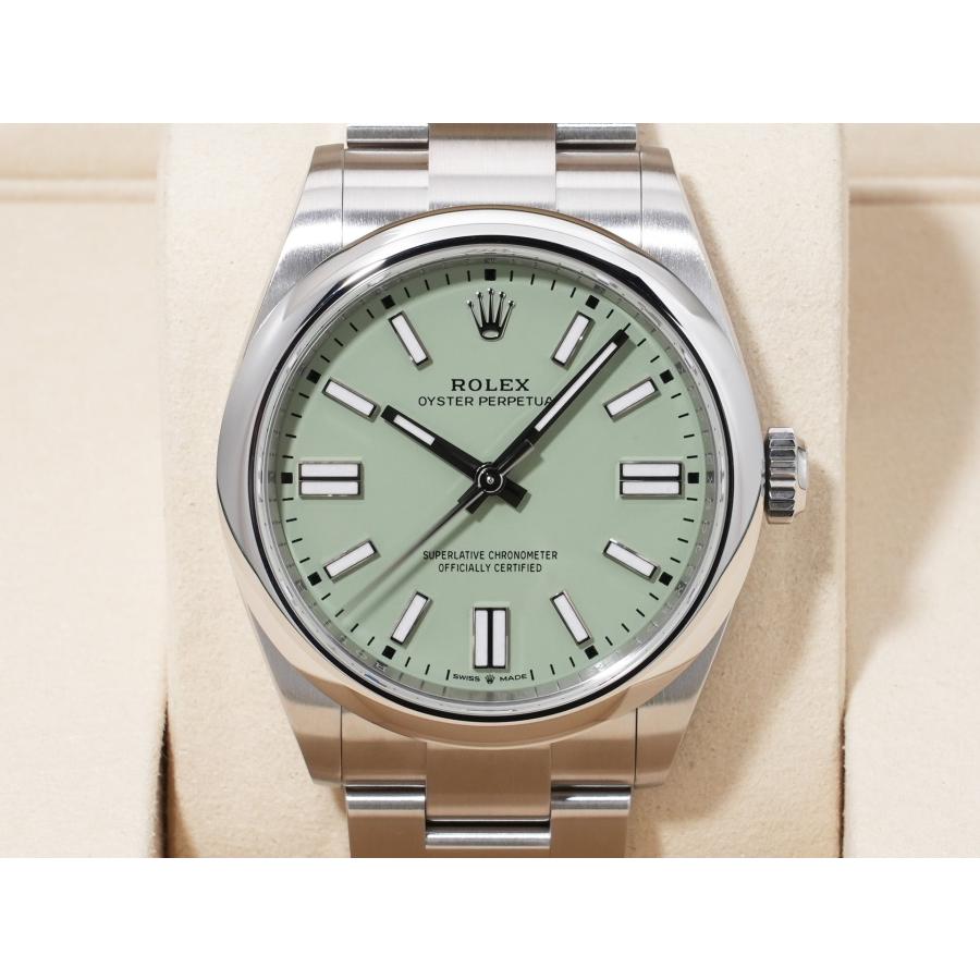 ロレックス オイスターパーペチュアル41 Ref.134300 SS ピスタチオ文字盤 | オイスター パーペチュアル | 01