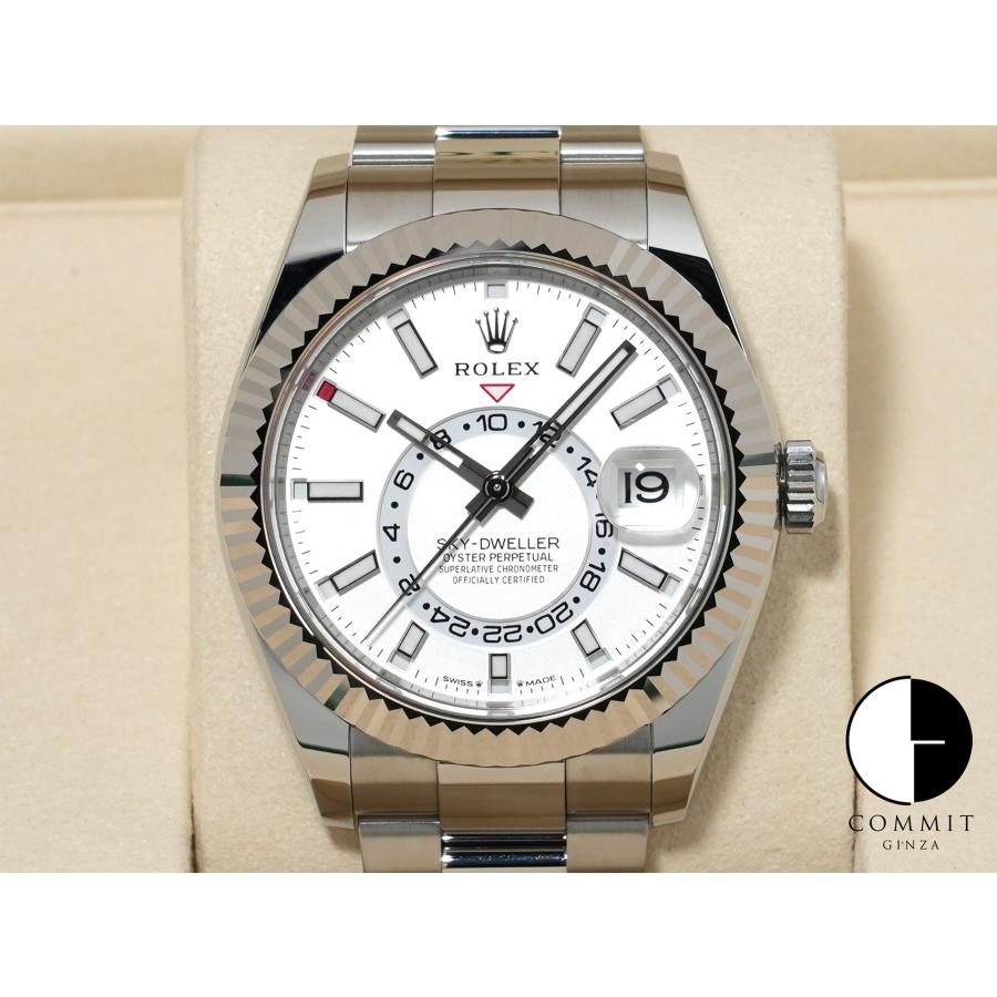 ロレックス スカイドゥエラー Ref.336934 ステンレススチール/ホワイトゴールド ホワイト文字盤 オイスターブレスレット | スカイドゥエラー