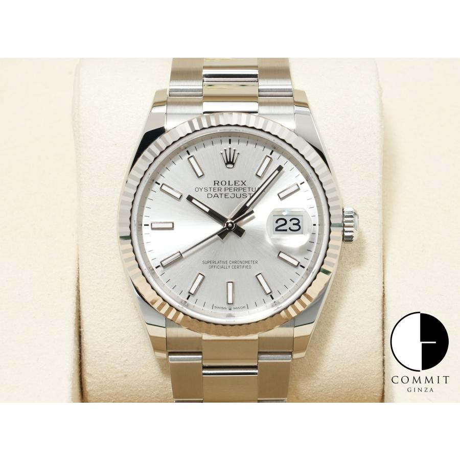 ロレックス デイトジャスト36 Ref.126234 ステンレススチール/ホワイトゴールド シルバー文字盤 オイスターブレスレット | デイトジャスト