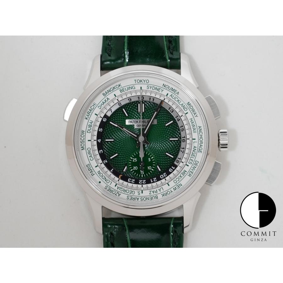 パテックフィリップ コンプリケーション ワールドタイム クロノグラフ Ref.5930P-001 PT グリーン文字盤 | PATEK PHILIPPE