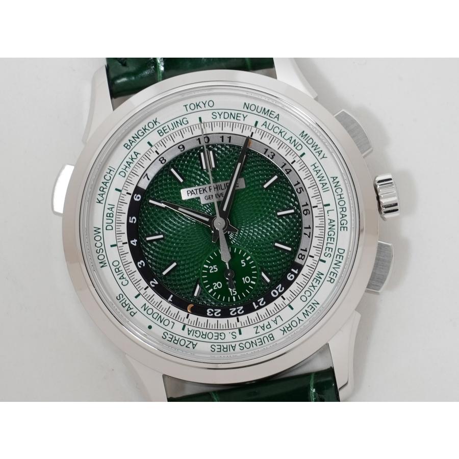 パテックフィリップ コンプリケーション ワールドタイム クロノグラフ Ref.5930P-001 PT グリーン文字盤 | PATEK PHILIPPE | 02
