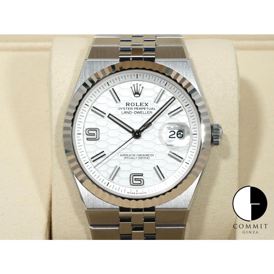 ロレックス ランドドゥエラー Ref.127334 ステンレススチール/ホワイトゴールド ホワイト文字盤 ジュビリーブレスレット | ROLEX