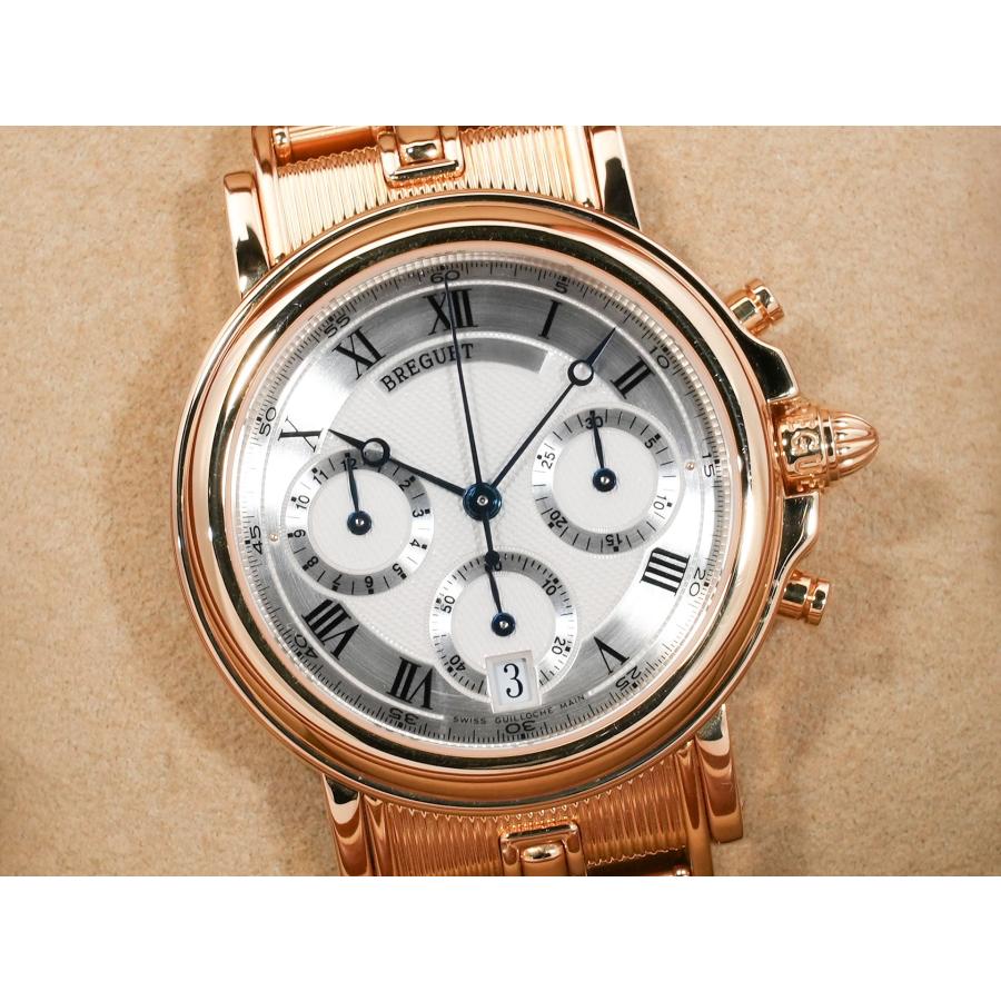 ブレゲ マリーン クロノグラフ Ref.3460BA/12/A90 イエローゴールド シルバー文字盤 | ブレゲ | 02