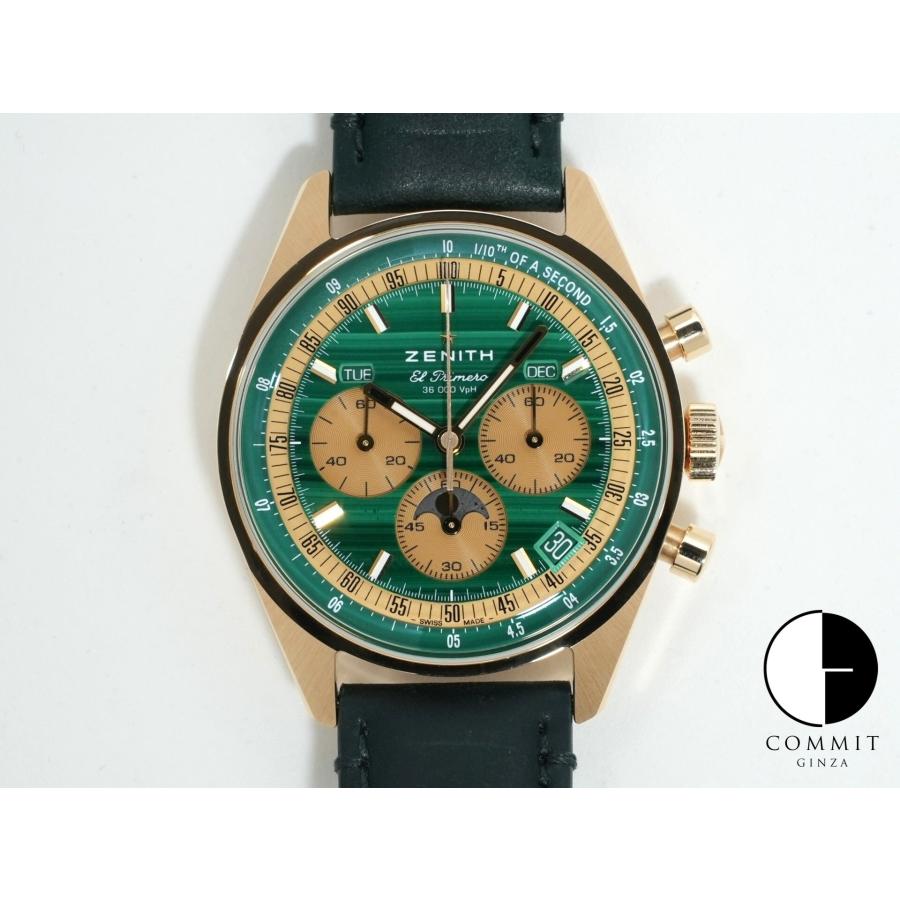 ゼニス クロノマスター オリジナル トリプルカレンダー マラカイト Ref.30.3400.3610/63.C916 イエローゴールド マラカイト文字盤 | ZENITH（時計）