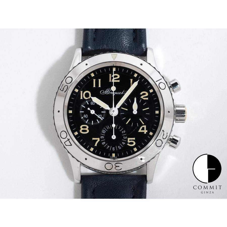 ブレゲ アエロナバル フライバッククロノグラフ Ref.3800ST/92/3W6 SS ブラック文字盤 | ブレゲ