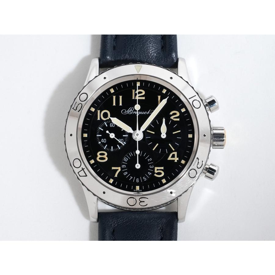 ブレゲ アエロナバル フライバッククロノグラフ Ref.3800ST/92/3W6 SS ブラック文字盤 | ブレゲ | 01