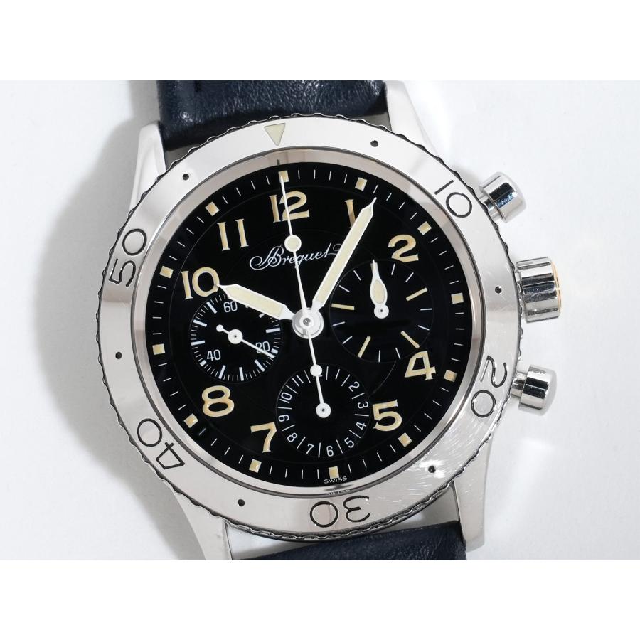 ブレゲ アエロナバル フライバッククロノグラフ Ref.3800ST/92/3W6 SS ブラック文字盤 | ブレゲ | 02