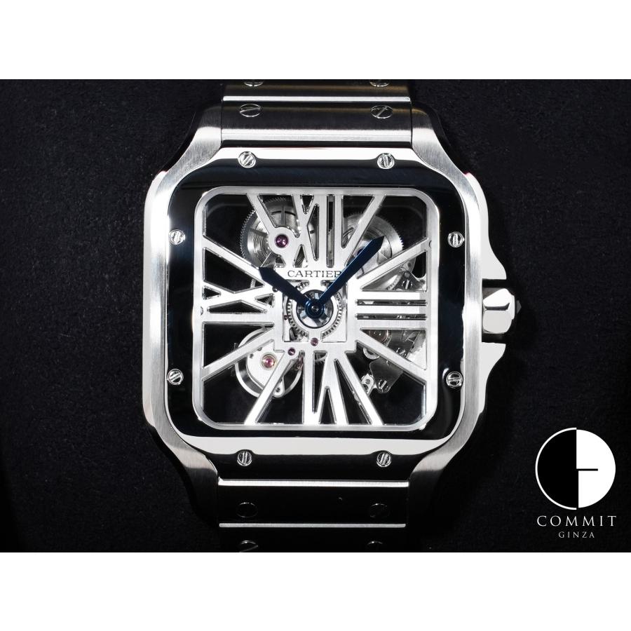 カルティエ サントス ドゥ カルティエ Ref.WHSA0007 ステンレススチール スケルトン文字盤 | Cartier