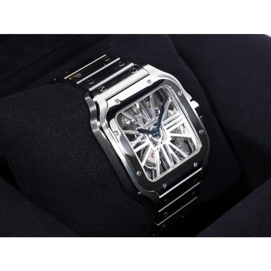 カルティエ サントス ドゥ カルティエ Ref.WHSA0007 ステンレススチール スケルトン文字盤 | Cartier | 04