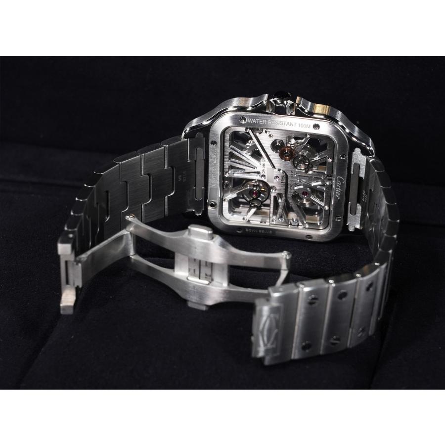 カルティエ サントス ドゥ カルティエ Ref.WHSA0007 ステンレススチール スケルトン文字盤 | Cartier | 07