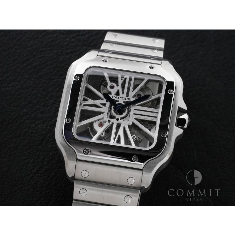 カルティエ サントス ドゥ カルティエ Ref.WHSA0007 ステンレススチール スケルトン文字盤 | Cartier | 09