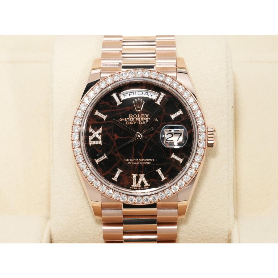 ロレックス デイデイト36 Ref.128345RBR エバーローズゴールド アイゼンキーゼル文字盤 | デイデイト | 01