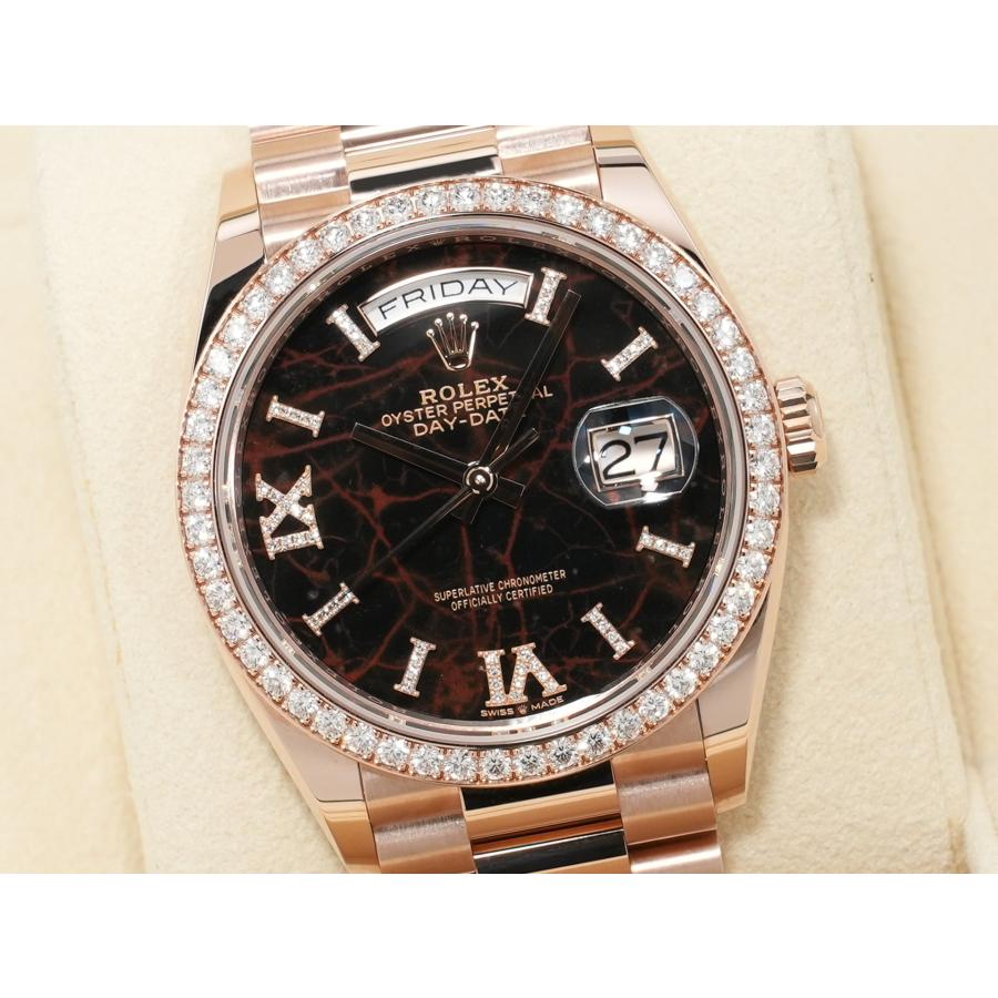 ロレックス デイデイト36 Ref.128345RBR エバーローズゴールド アイゼンキーゼル文字盤 | デイデイト | 02