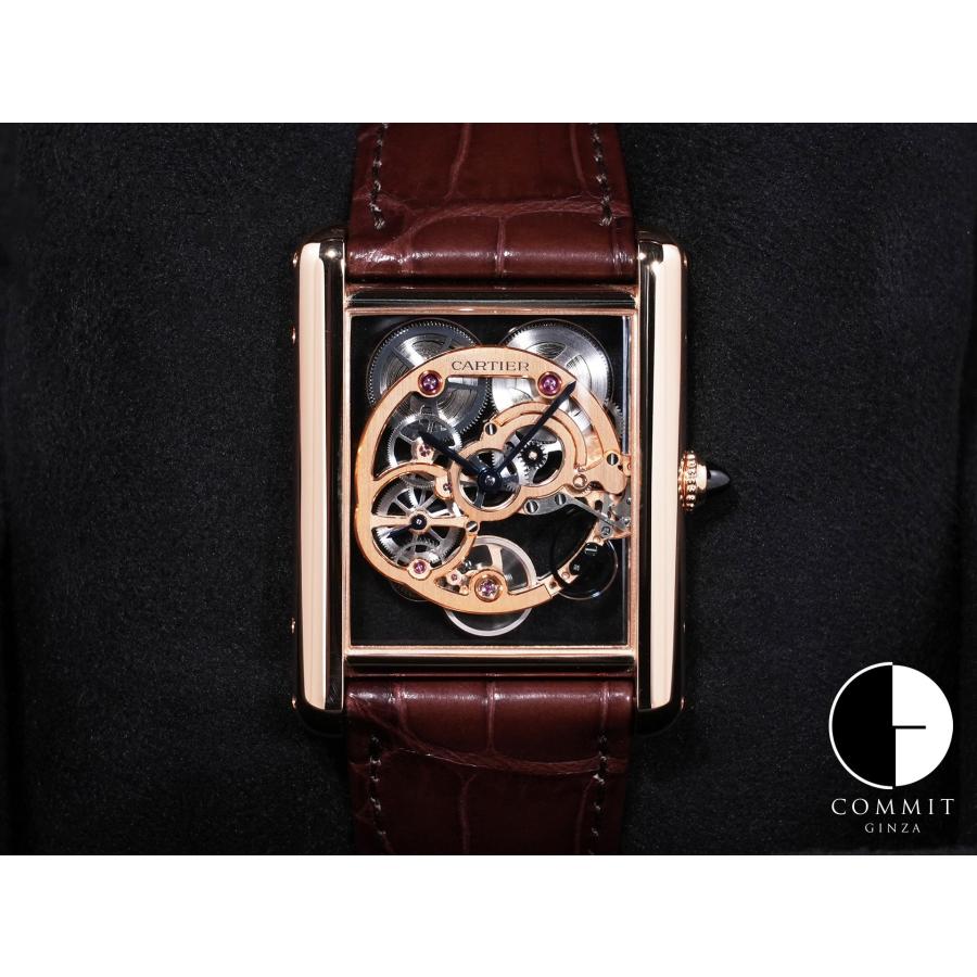 カルティエ タンク ルイ カルティエ スケルトン Ref.CRWHTA0002 18KRG スケルトン文字盤 | Cartier
