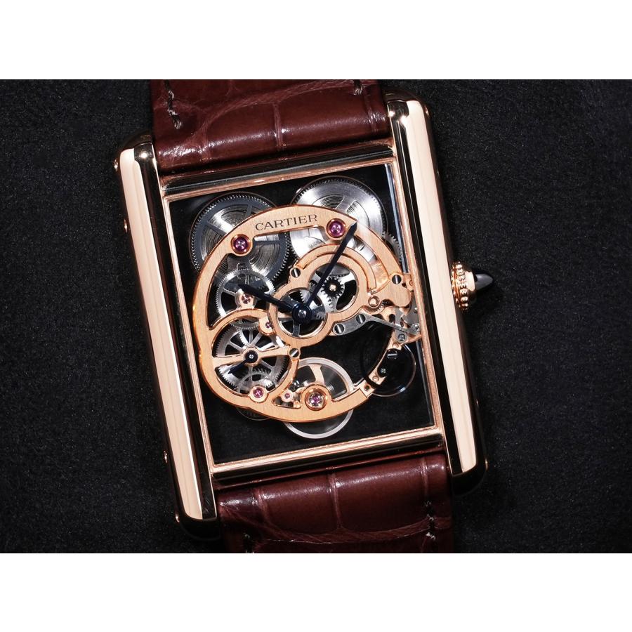 カルティエ タンク ルイ カルティエ スケルトン Ref.CRWHTA0002 18KRG スケルトン文字盤 | Cartier | 02