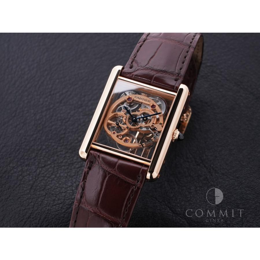 カルティエ タンク ルイ カルティエ スケルトン Ref.CRWHTA0002 18KRG スケルトン文字盤 | Cartier | 09