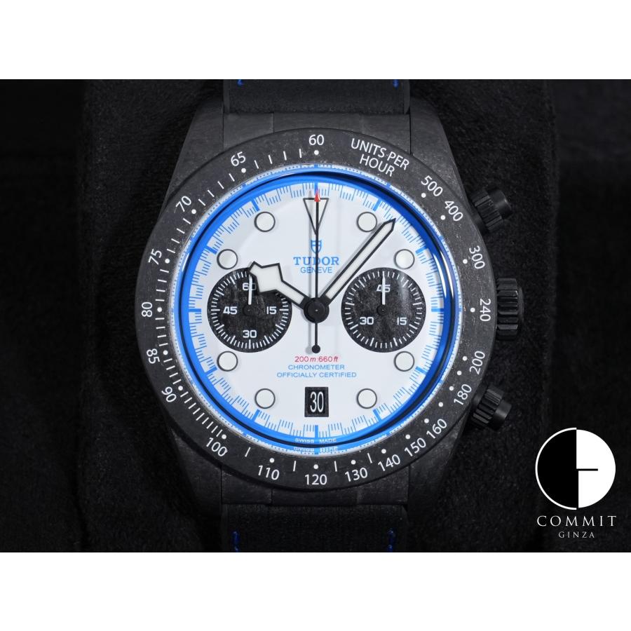 チューダー ブラックベイ クロノグラフ カーボン 25 Ref.79377KN black carbon fibre ホワイト文字盤 | TUDOR