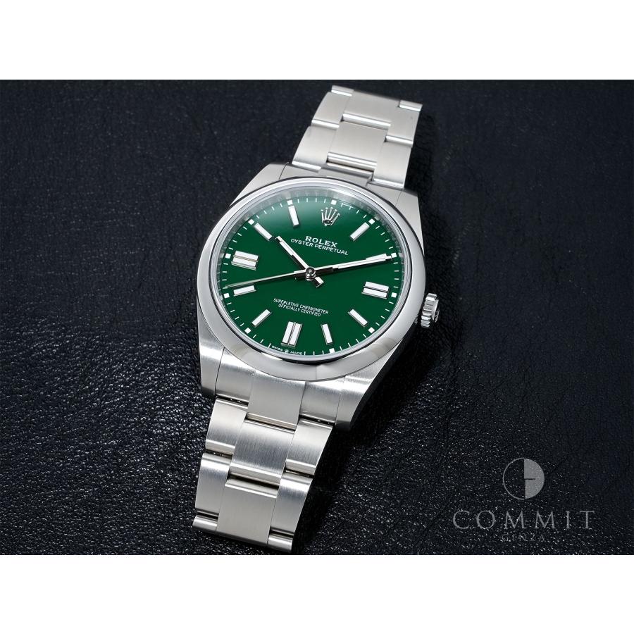 ロレックス オイスターパーペチュアル41 Ref.124300 ステンレススチール グリーン文字盤 | オイスター パーペチュアル | 10