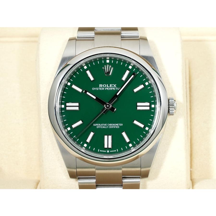 ロレックス オイスターパーペチュアル41 Ref.124300 ステンレススチール グリーン文字盤 | オイスター パーペチュアル | 01
