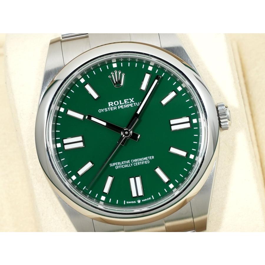 ロレックス オイスターパーペチュアル41 Ref.124300 ステンレススチール グリーン文字盤 | オイスター パーペチュアル | 02
