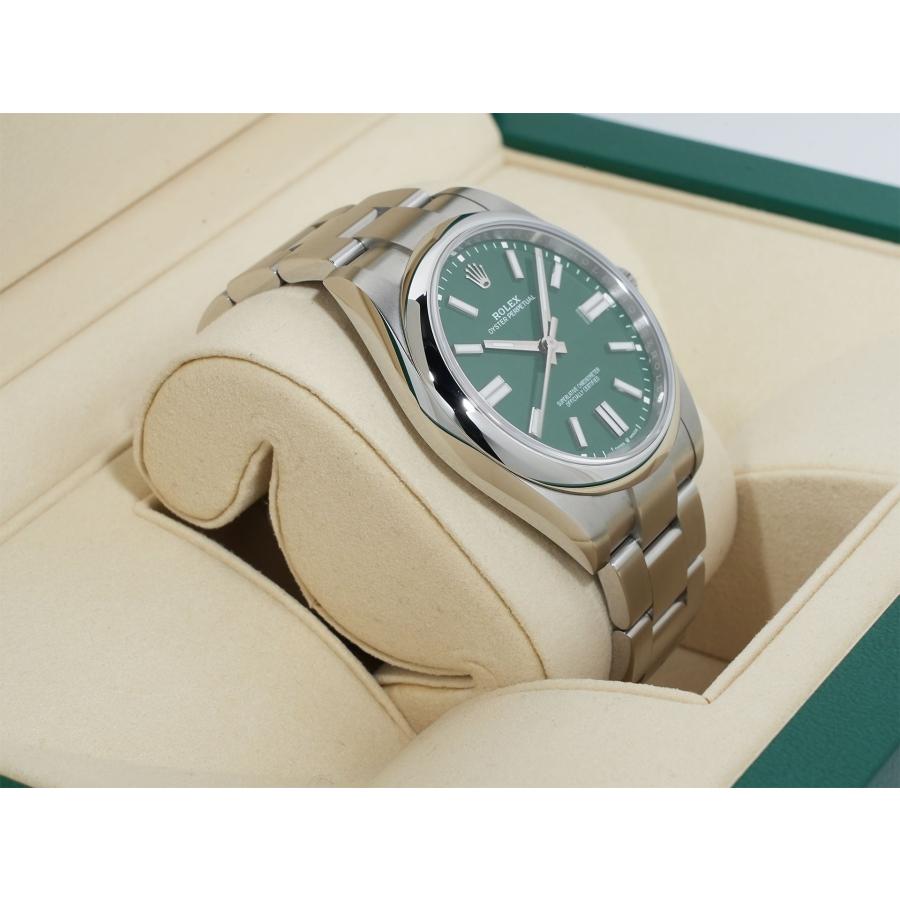 ロレックス オイスターパーペチュアル41 Ref.124300 ステンレススチール グリーン文字盤 | オイスター パーペチュアル | 04