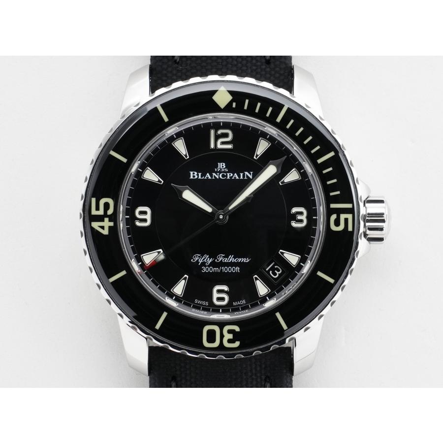 ブランパン フィフティ ファゾムス オートマティック Ref.5015-1130-52A ステンレススチール ブラック文字盤 | BLANCPAIN | 01