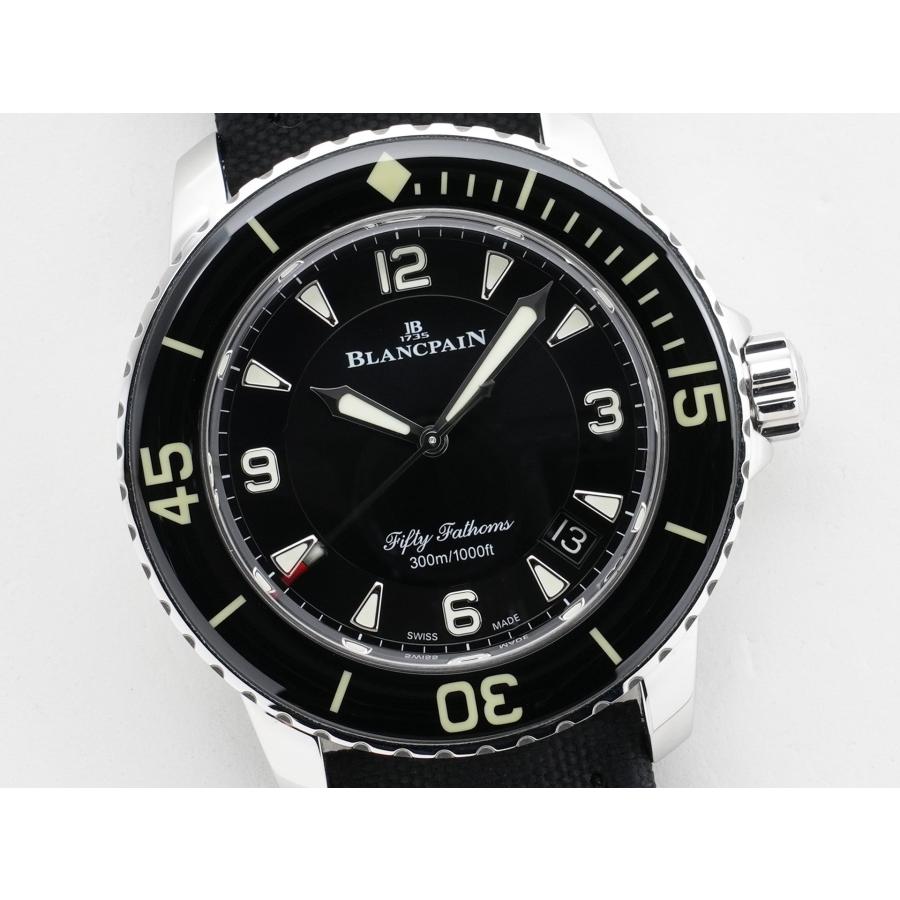 ブランパン フィフティ ファゾムス オートマティック Ref.5015-1130-52A ステンレススチール ブラック文字盤 | BLANCPAIN | 02