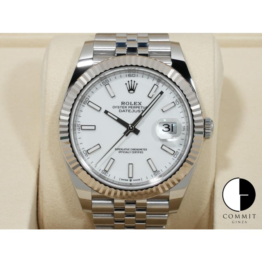 ロレックス デイトジャスト41 Ref.126334 ステンレススチール/ホワイトゴールド ホワイト文字盤 ジュビリーブレスレット | デイトジャスト