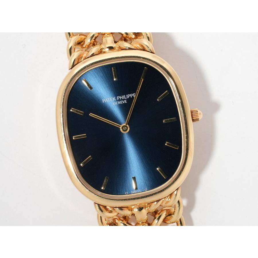 パテックフィリップ ゴールデンエリプス Ref.3738/119 イエローゴールド ブルー文字盤 | PATEK PHILIPPE | 02