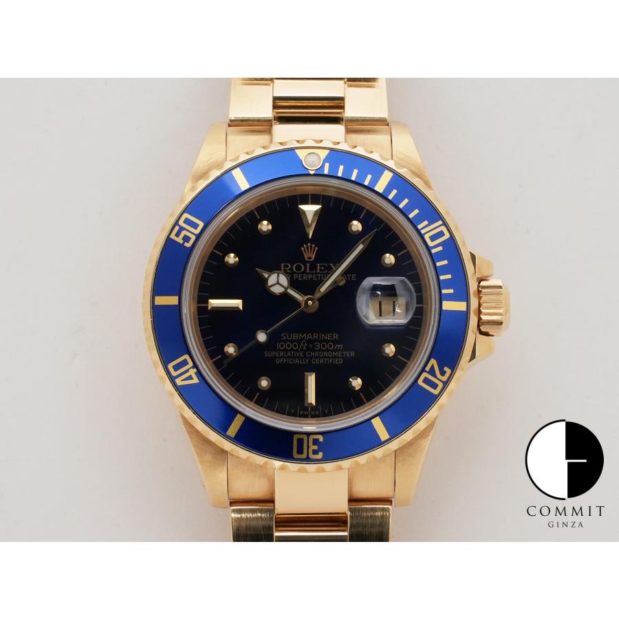ロレックス サブマリーナーデイト Ref.16808 18KYG ブルー文字盤 | サブマリーナー
