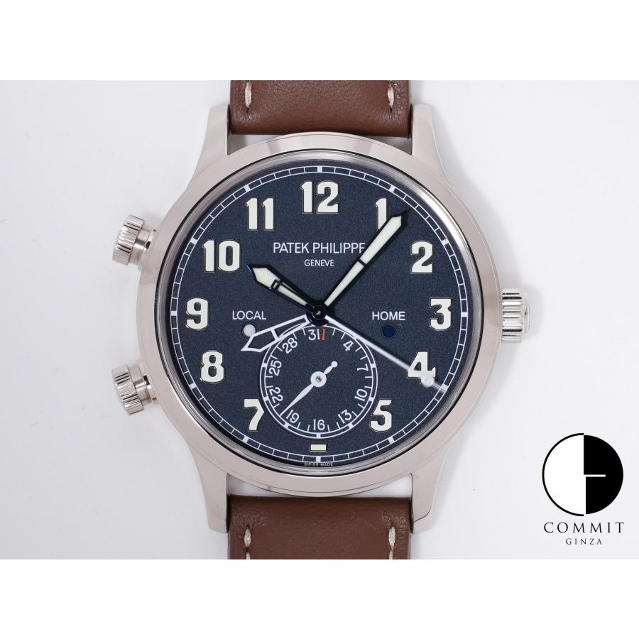 パテックフィリップ カラトラバ パイロット トラベルタイム Ref.5524G-001 18KWG ブルー文字盤 | カラトラバ